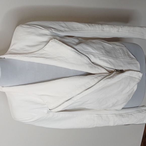 BlankNYC white double zip mesh jacket size small - Picture 2 of 15
